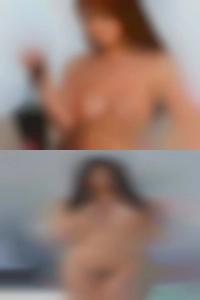 Naked woman teasing sexy interracial swinger man.